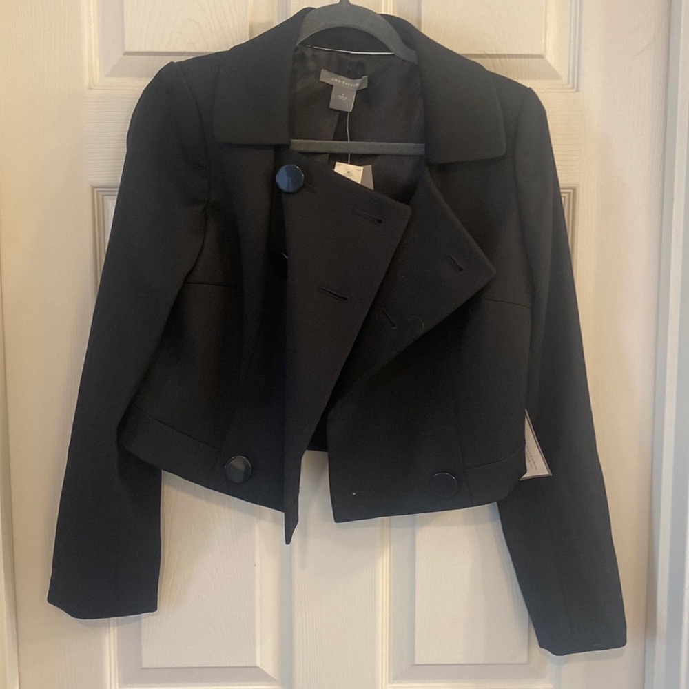 Ann Taylor Cropped Tailored Jacket, 4, New w/ tags